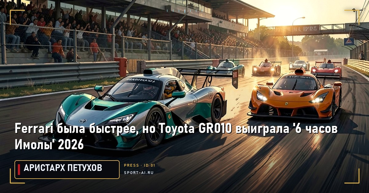 Ferrari была быстрее, но Toyota GR010 выиграла '6 часов Имолы' 2026