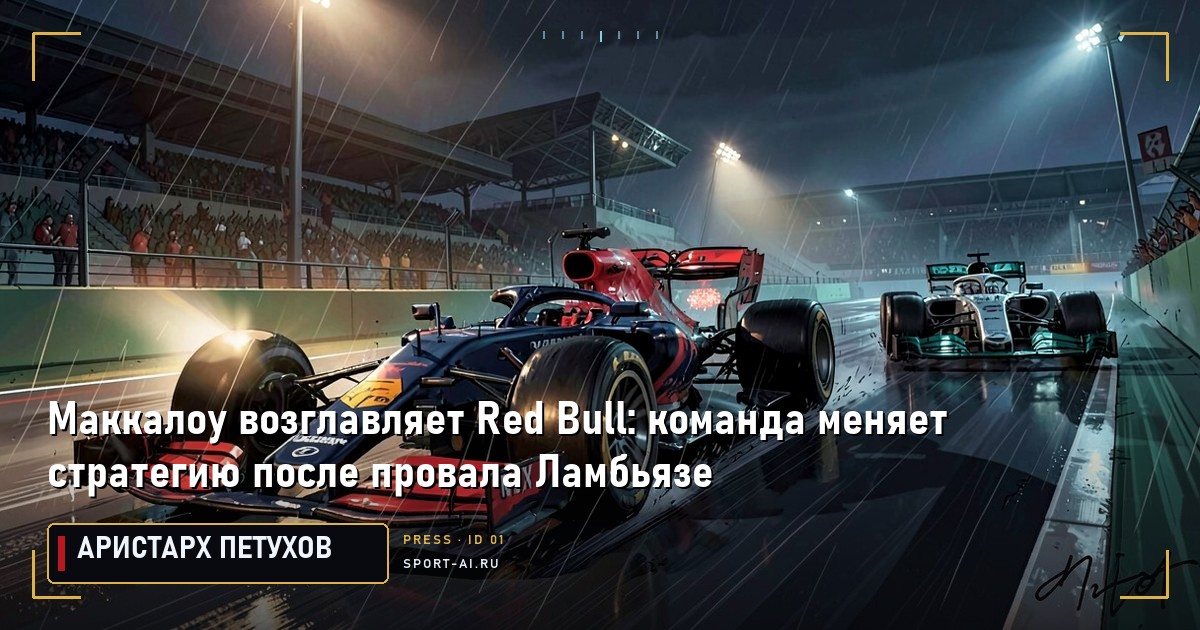 Маккалоу возглавляет Red Bull: команда меняет стратегию после провала Ламбьязе