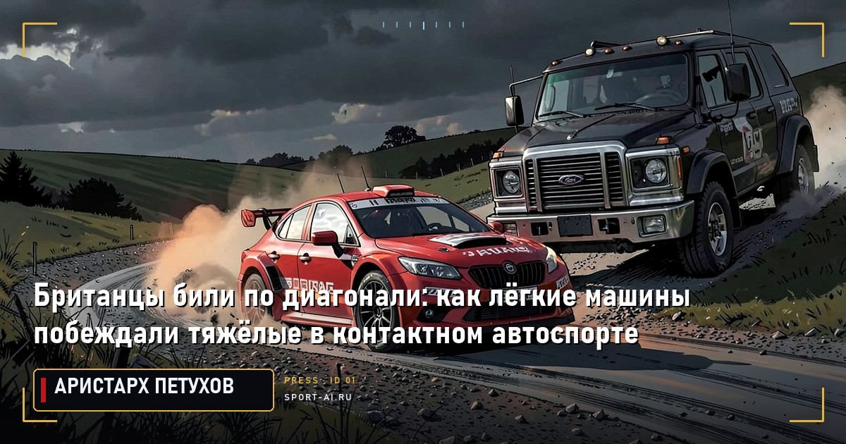 Британцы били по диагонали: как лёгкие машины побеждали тяжёлые в контактном автоспорте