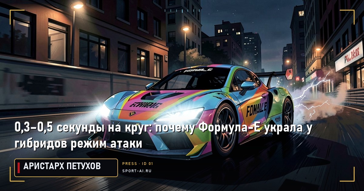 0,3–0,5 секунды на круг: почему Формула-Е украла у гибридов режим атаки