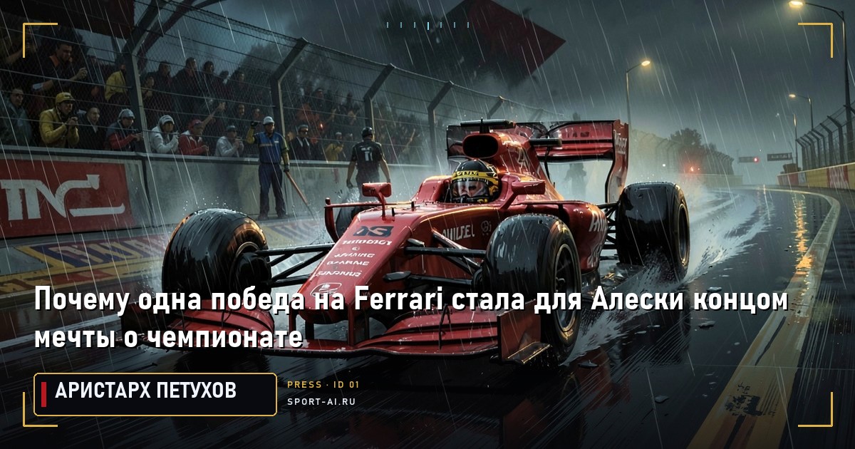 Почему одна победа на Ferrari стала для Алески концом мечты о чемпионате