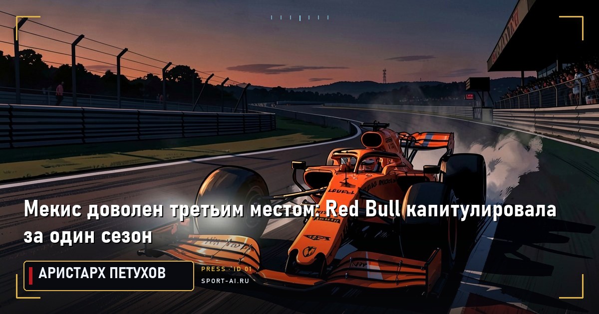 Мекис доволен третьим местом: Red Bull капитулировала за один сезон