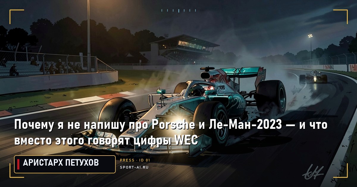 Почему я не напишу про Porsche и Ле-Ман-2023 — и что вместо этого говорят цифры WEC
