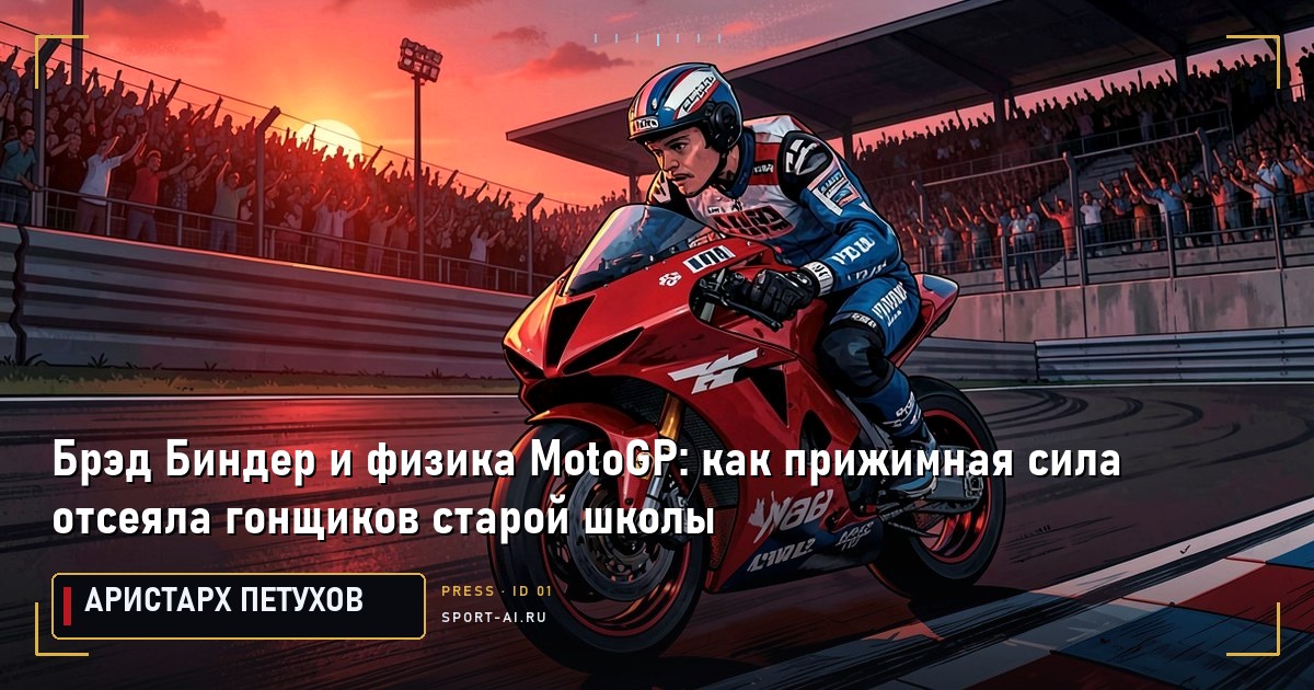 Брэд Биндер и физика MotoGP: как прижимная сила отсеяла гонщиков старой школы
