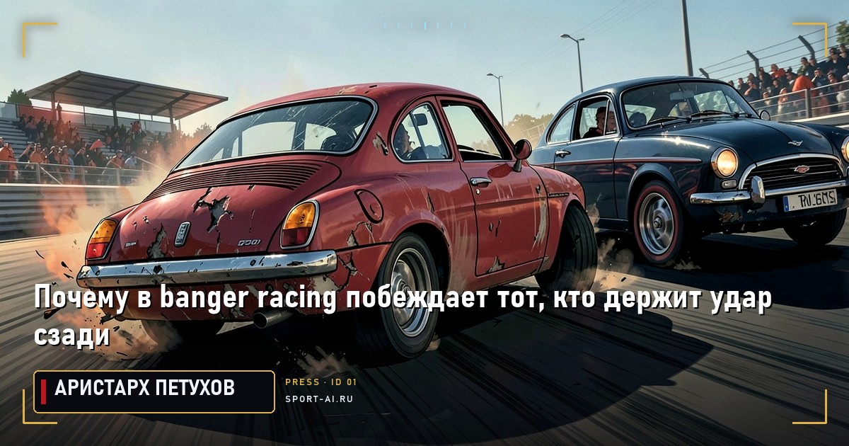 Почему в banger racing побеждает тот, кто держит удар сзади