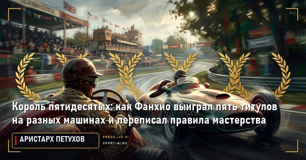 Король пятидесятых: как Фанхио выиграл пять титулов на разных машинах и переписал правила мастерства
