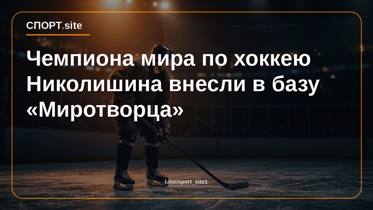 Чемпиона мира по хоккею Николишина внесли в базу «Миротворца»