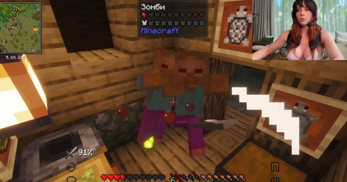 Sweetie Fox выложила летсплей по Minecraft на Pornhub