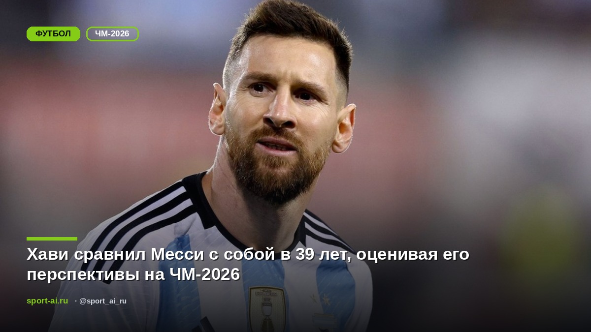 Хави сравнил Месси с собой в 39 лет, оценивая его перспективы на ЧМ-2026