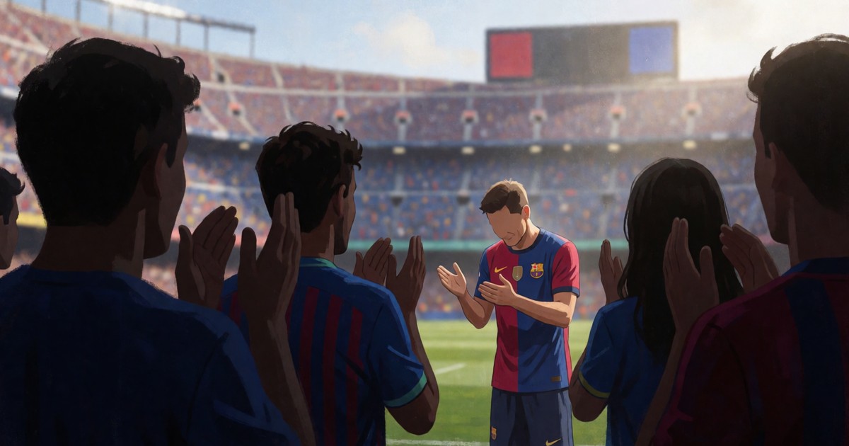 Педро Родригес получил овацию на Spotify Camp Nou после завершения карьеры
