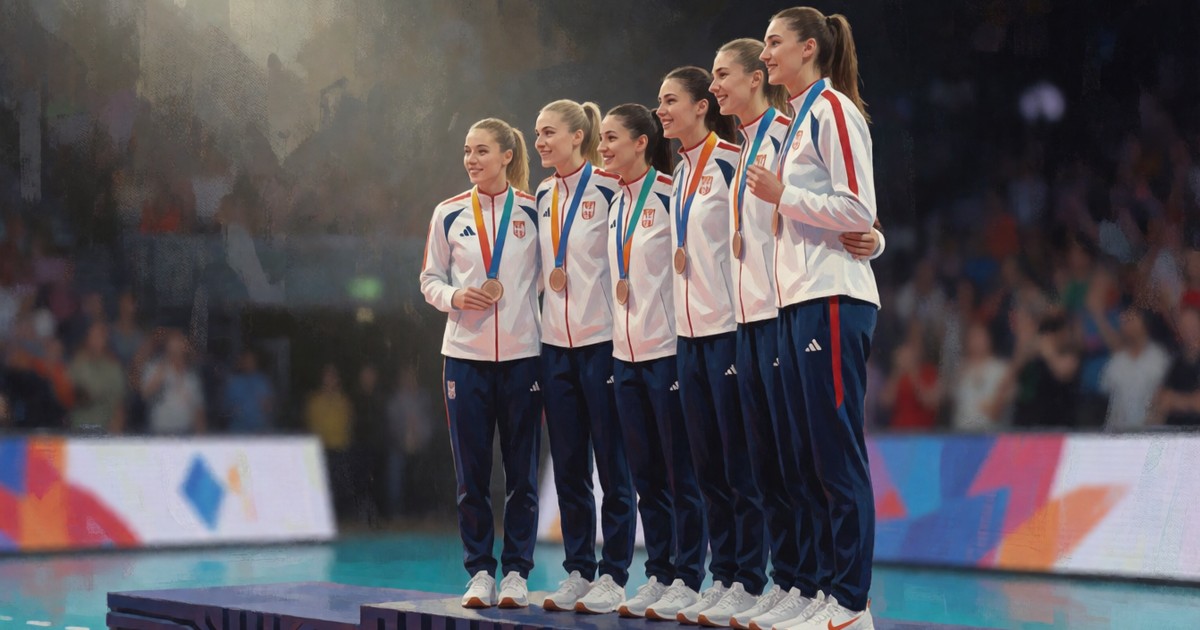 Сербия завоевала бронзу чемпионата Европы по волейболу