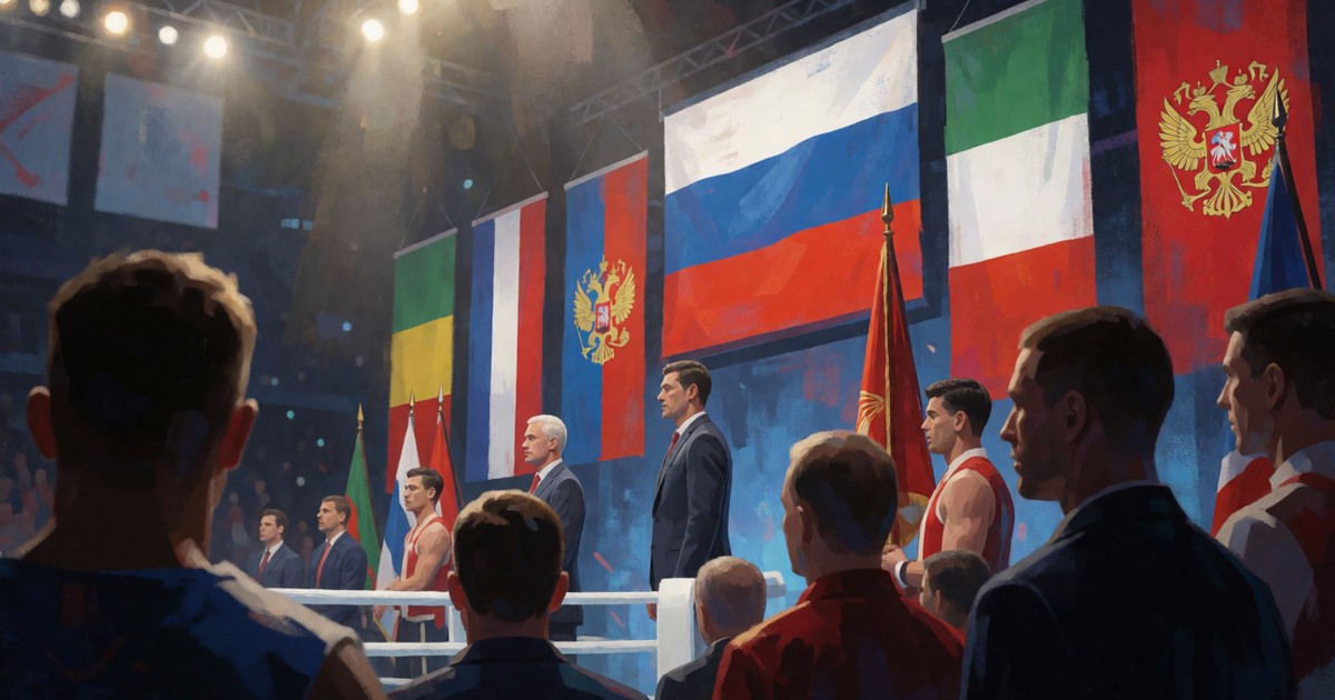 Российский флаг появился на открытии ЧЕ по боксу в Болгарии