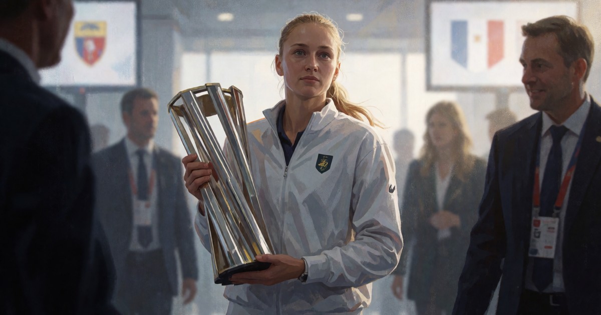 Рыбакина прилетела в Казахстан с кубком US Open