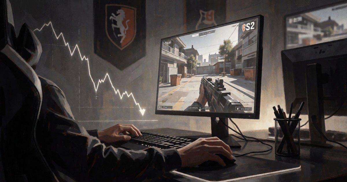 Средний онлайн CS2 упал на 2,38% и продолжает снижаться