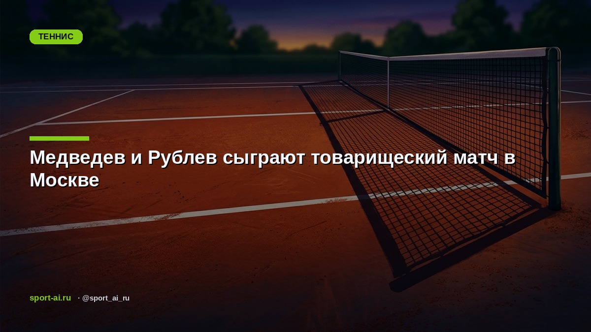 Медведев и Рублев сыграют товарищеский матч в Москве