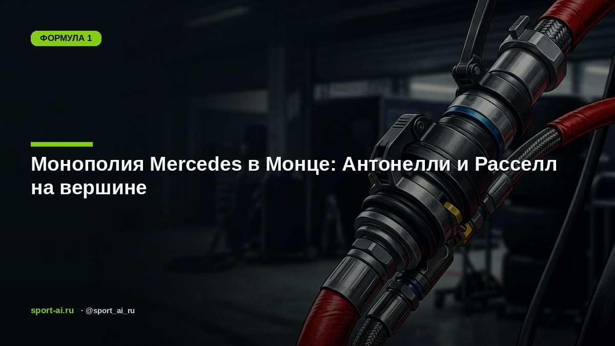 Монополия Mercedes в Монце: Антонелли и Расселл на вершине