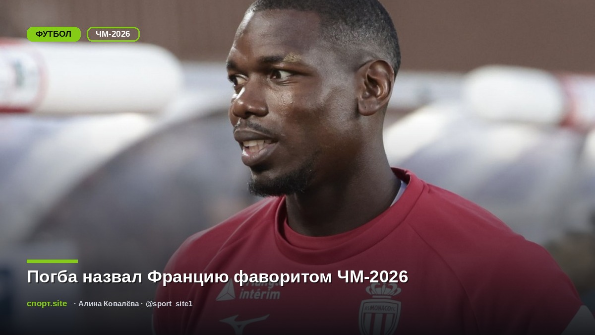 Погба назвал Францию фаворитом ЧМ-2026
