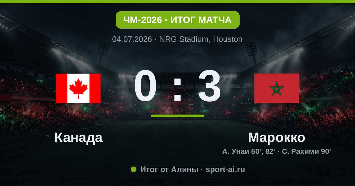 Марокко разгромило Канаду: Унаи — герой матча!