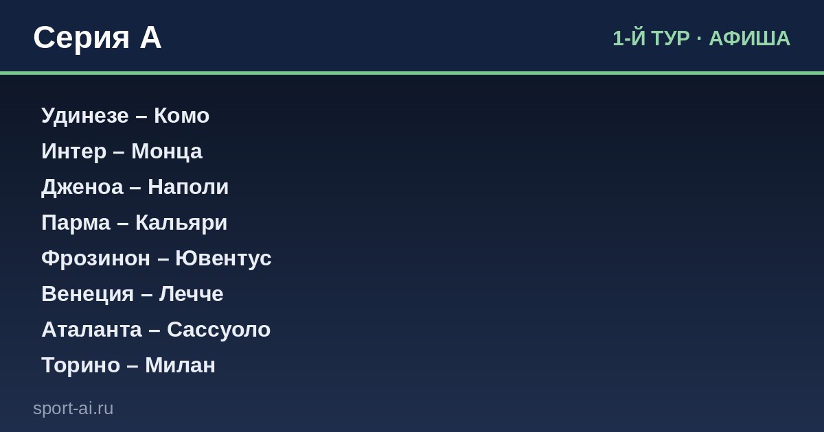 Серия А: Старт сезона 2026/27 — что нас ждёт?