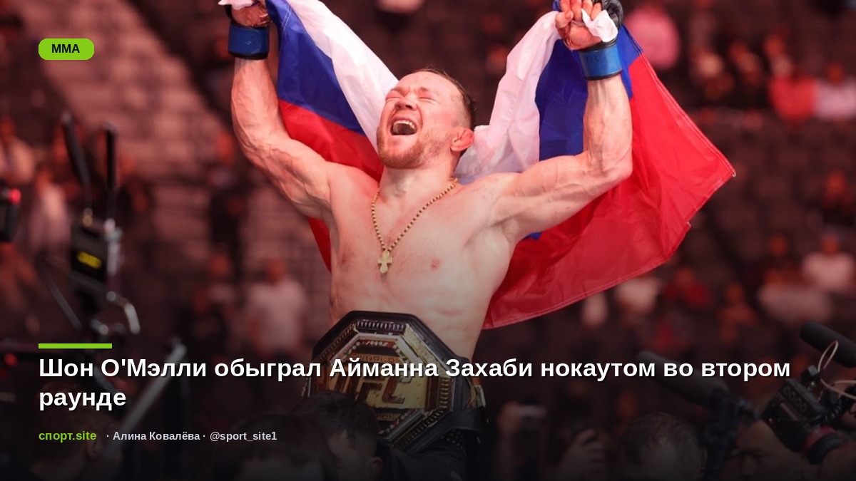 Шон О'Мэлли обыграл Айманна Захаби нокаутом во втором раунде