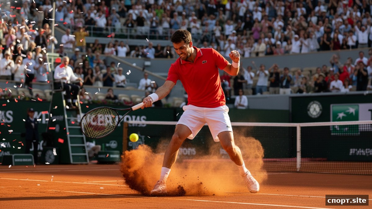 Синнер уступил Серундоло во втором раунде French Open — 3:6, 2:6, 1:6