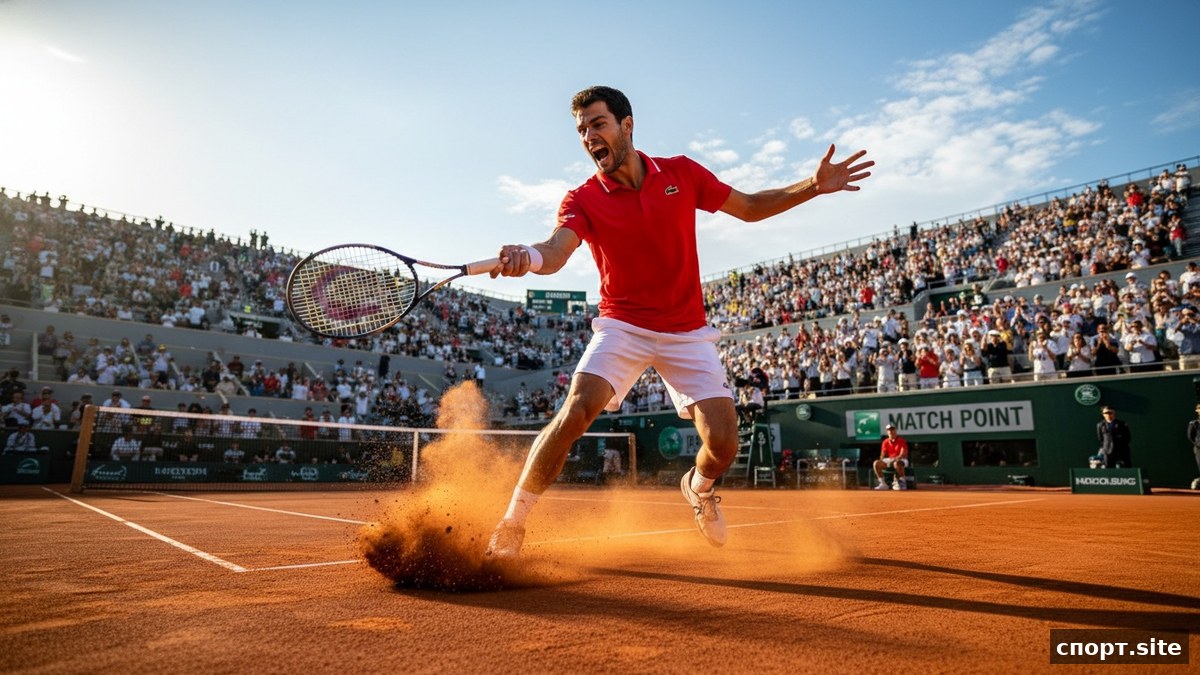 Синнер выбыл во втором раунде French Open, проиграв Серундоло