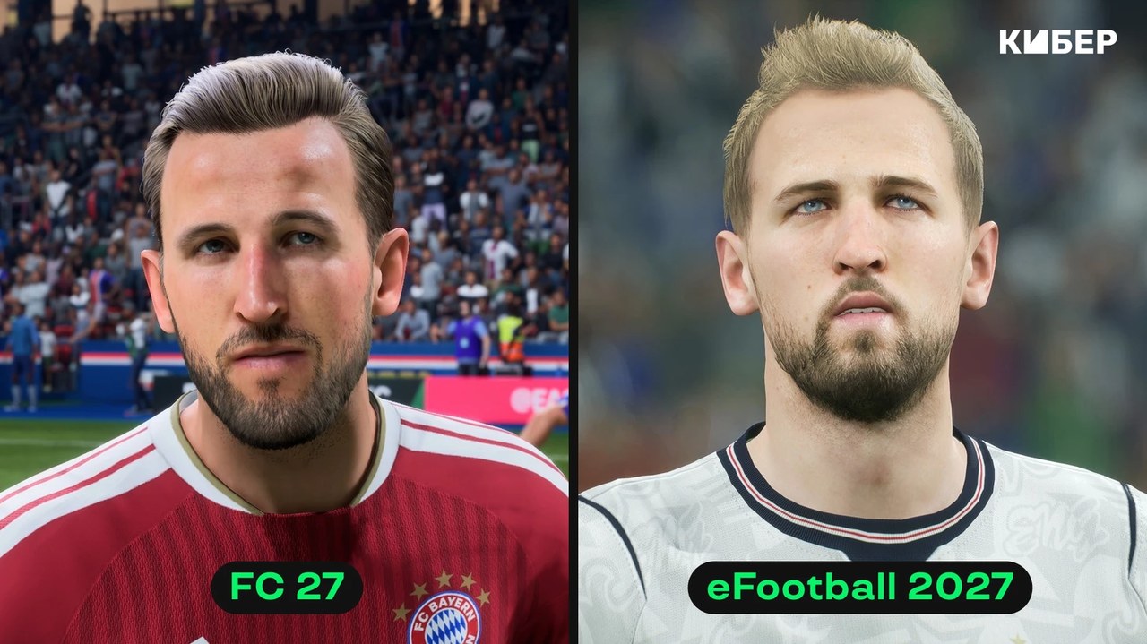 FC 27 и eFootball сравнили по графике персонажей