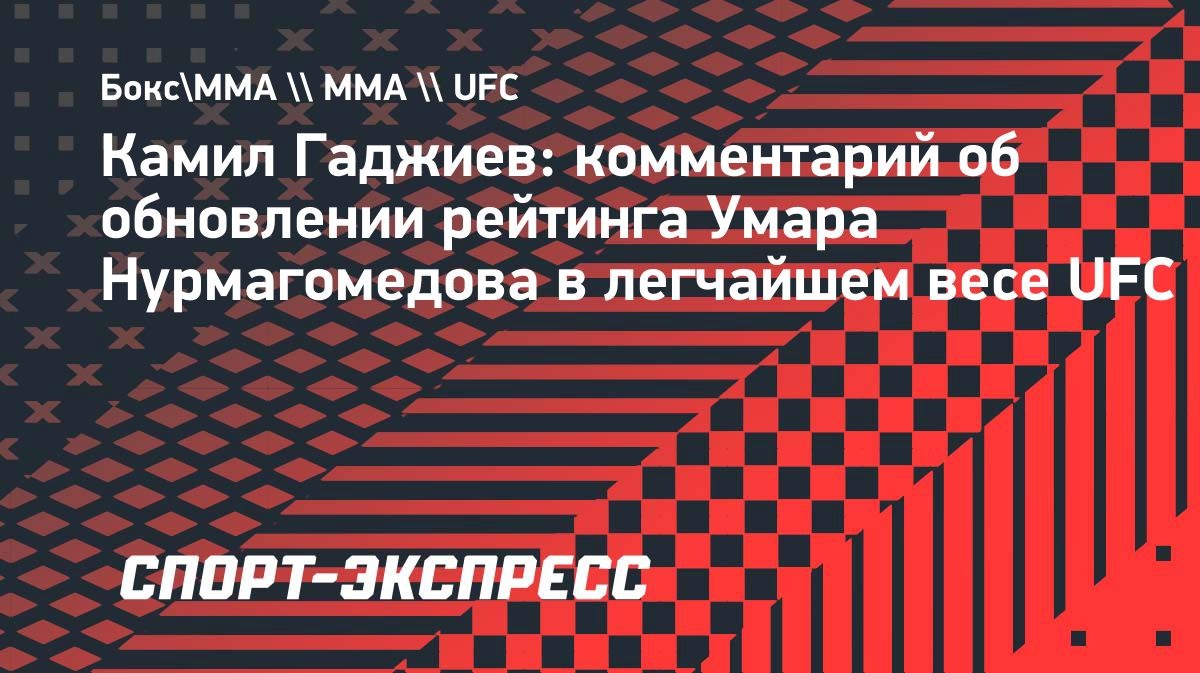 Гаджиев: «Есть только чемпион и претендент, остальное — условность»