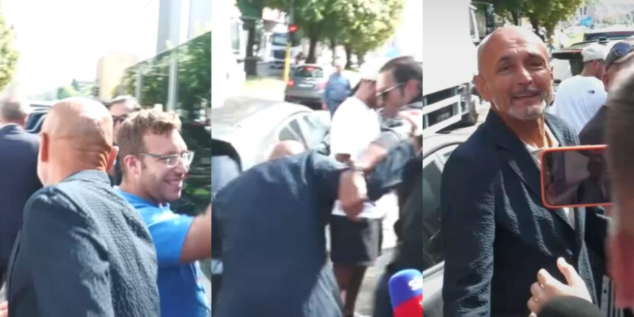 Спаллетти едва не упал на выходе из встречи с арбитрами