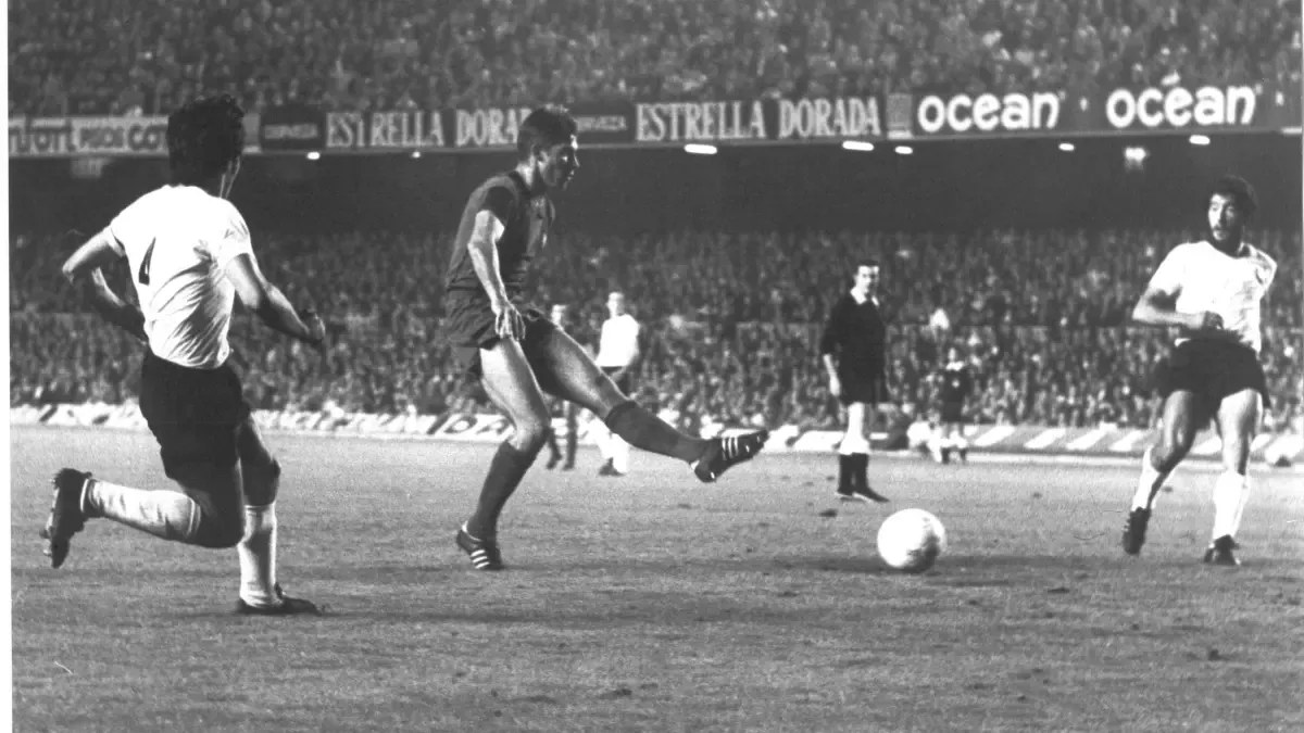 «Тарзан» Мигели забил свой первый гол за «Барселону» в 1974 году