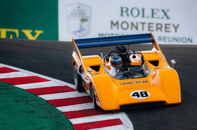 Зак Браун установил рекорд круга на McLaren M8D в Лагуна-Секе